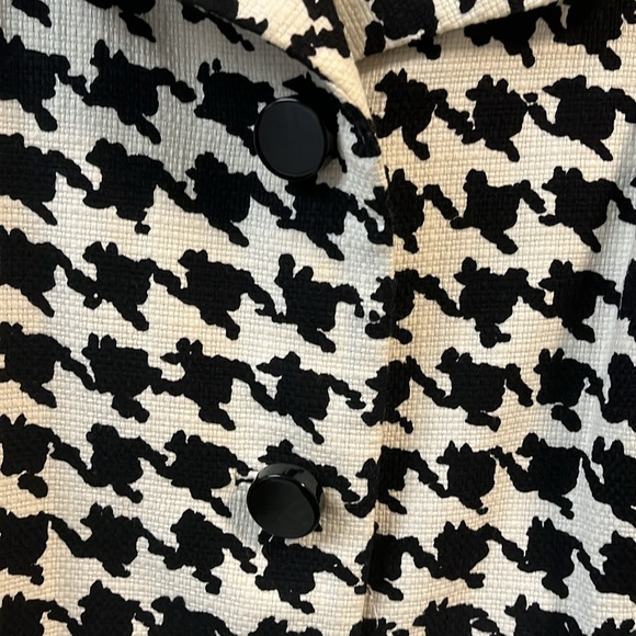 Kate spade hounds tooth tweed jacket.  Ladies size medium - Picture 4 of 6
